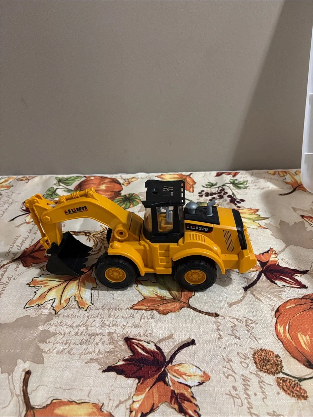 Yellow Kids Excavator Toy - Heavy Duty Construction Vehicle